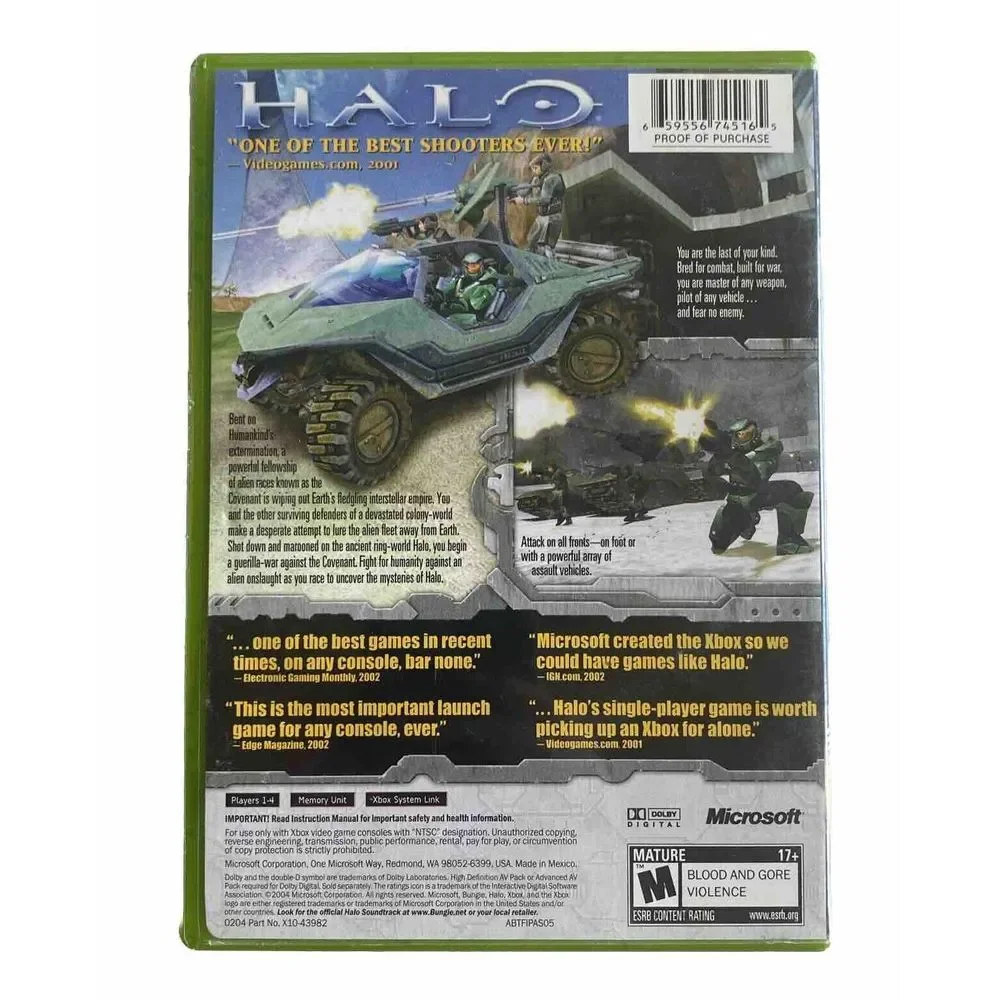 Halo: Combat Evolved (Microsoft‎ Xbox, 2001 Bungie)